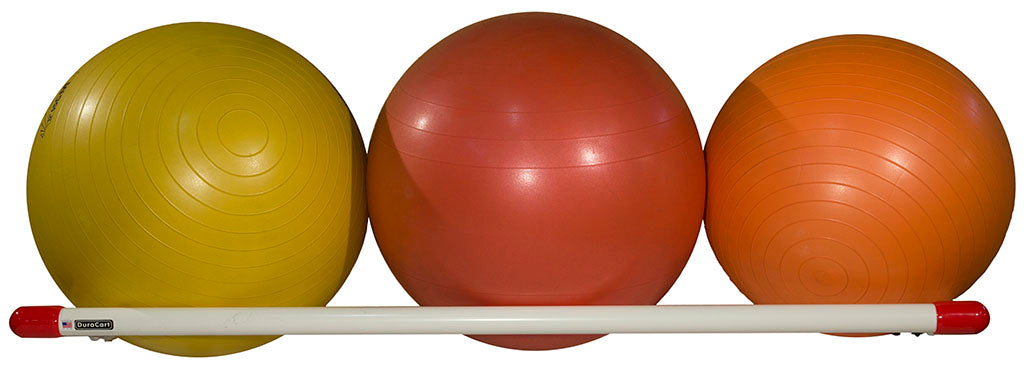 Large Therapy Ball Wall Rack, 110”L x 18”W
