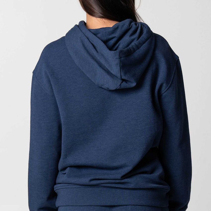 Unisex Fleece Hoodie (Navy Heather) - M
