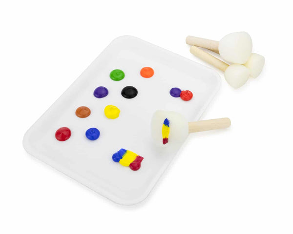 Trays - 125 count, 8.25"x5.75" foam, White