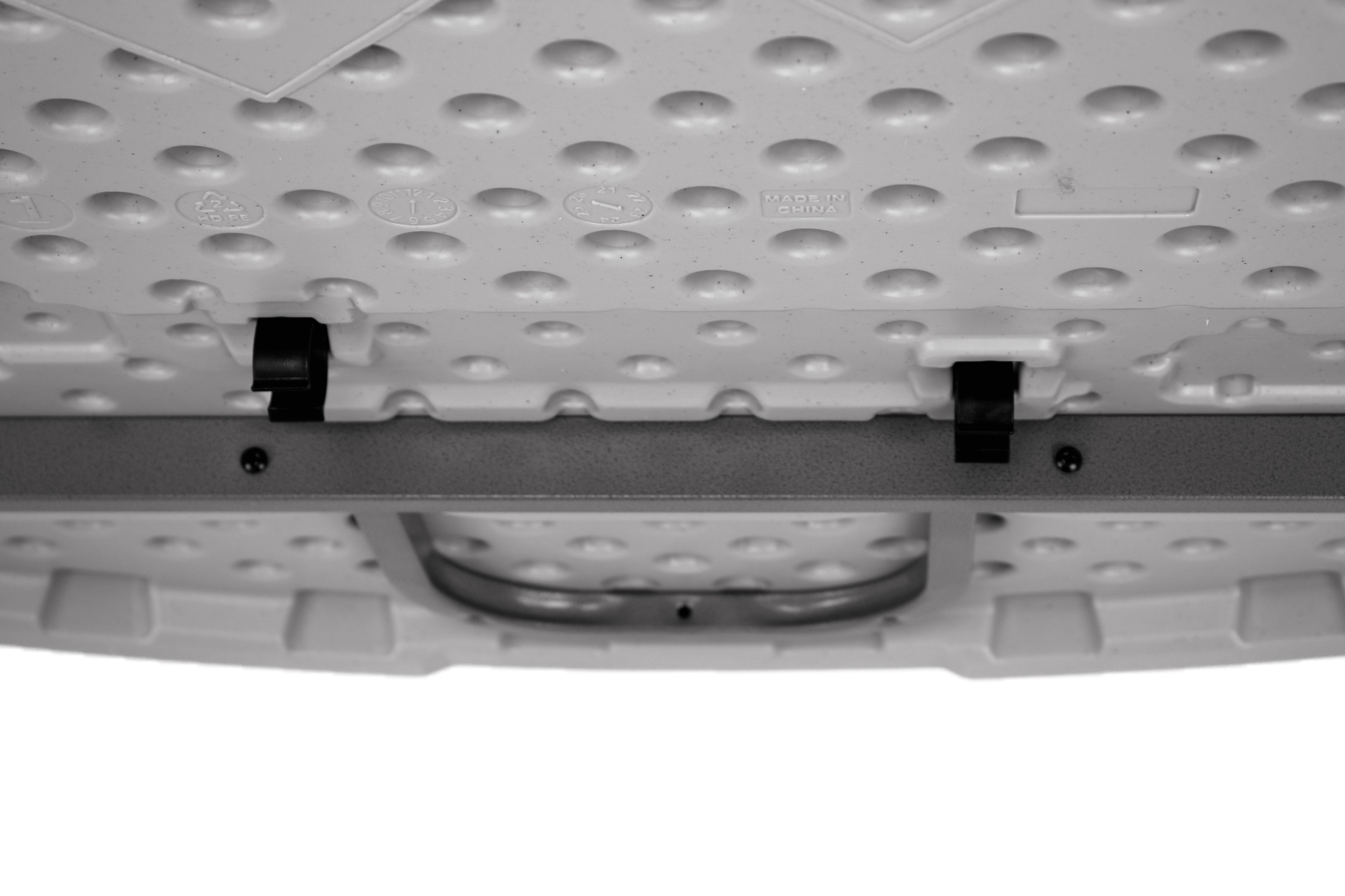 NPS® 60" Round Comfort Max Fold in Half Table, Surface Color: Speckled Grey, Frame Color: Grey