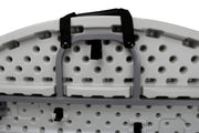 NPS® 60" Round Comfort Max Fold in Half Table, Surface Color: Speckled Grey, Frame Color: Grey