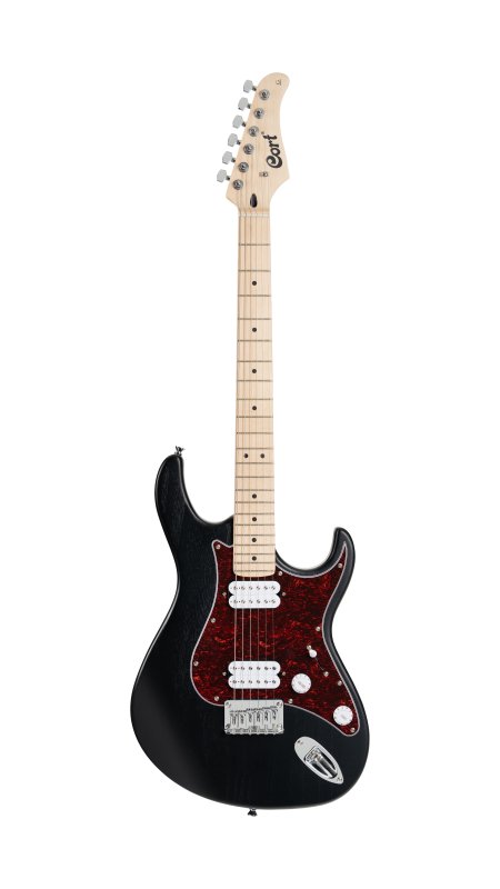 Cort G100 HH G Series Double Cutaway Electric Guitar, Open Pore Black