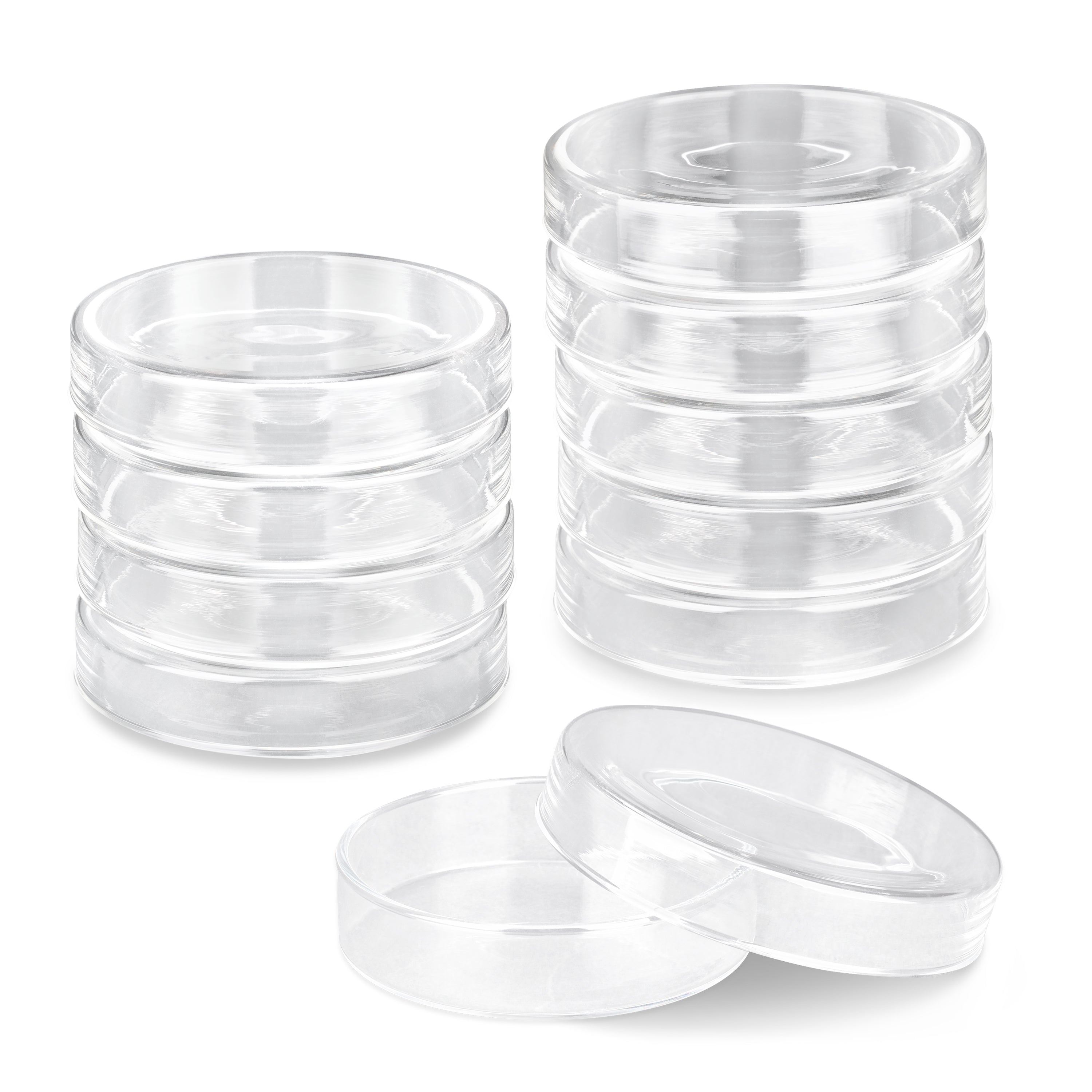 United Scientific® Petri Dishes, Glass, 75 X 15mm, comes with 10
