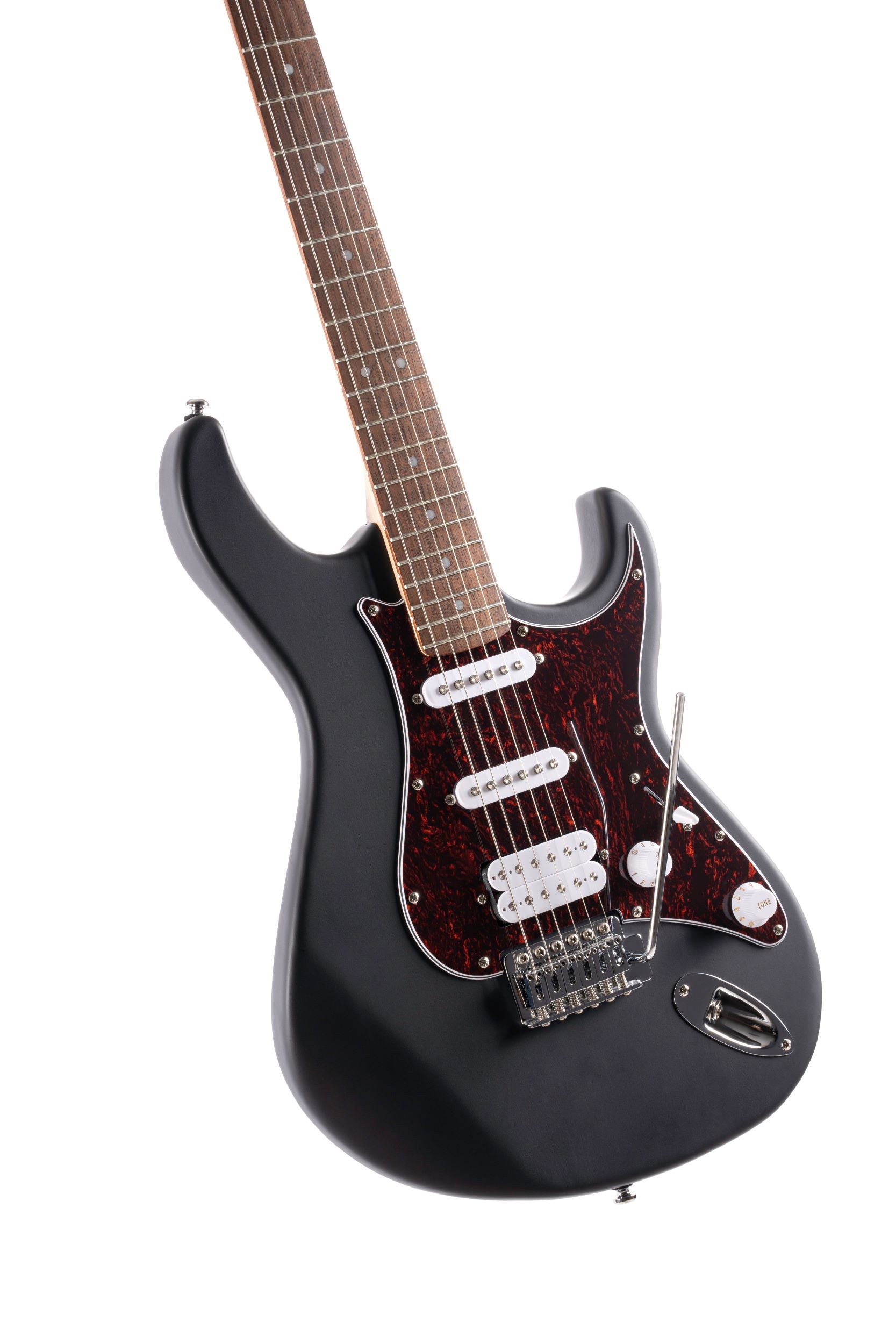 Cort G110OPBK G Series Double Cutaway Electric Guitar. Open Pore Black