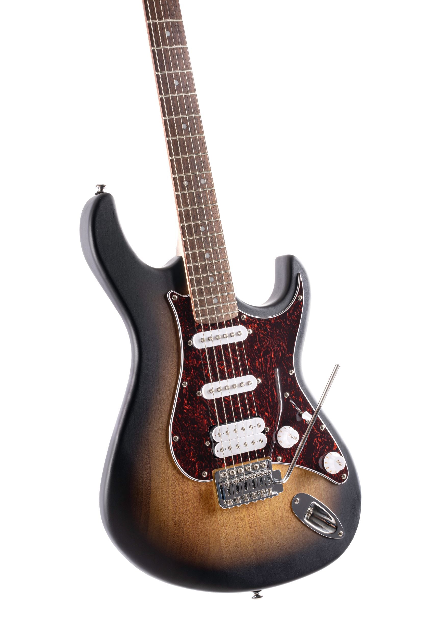 Cort G110OPSB G Series Double Cutaway Electric Guitar. Open Pore Sunburst