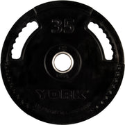 35 LB G2 Dual Grip Thin Line Rubber Encased Olympic Plate