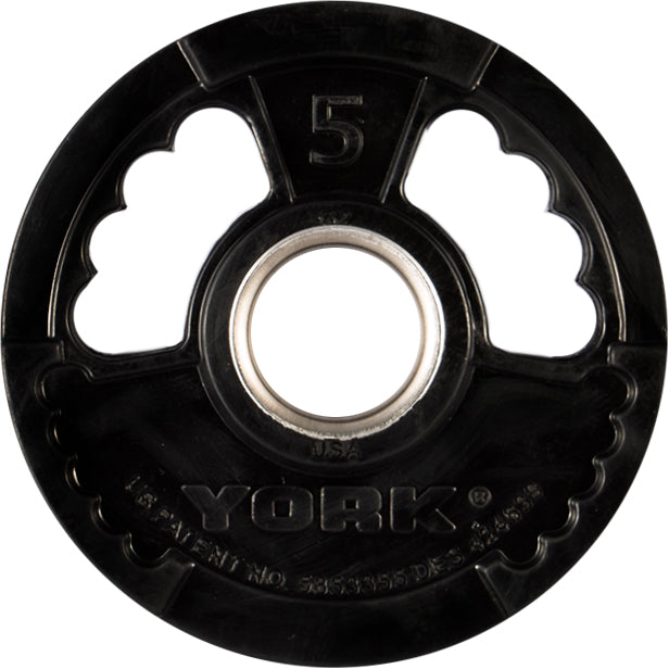 5 LB G2 Dual Grip Thin Line Rubber Encased Olympic Plate