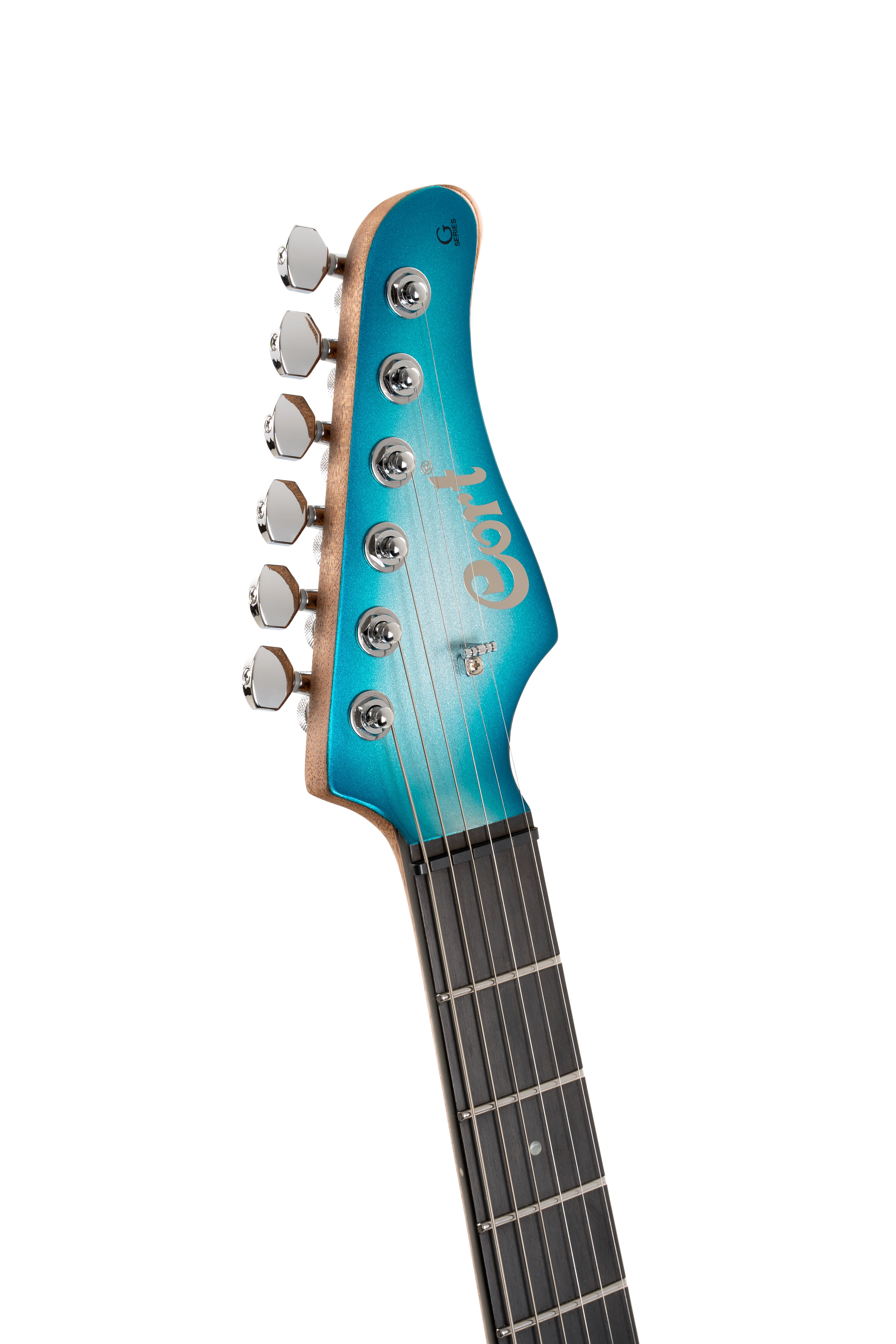 Cort G300GLAMPIMB G Series 300 Glam Double Cutaway Electric Guitar. Polar Ice Metallic