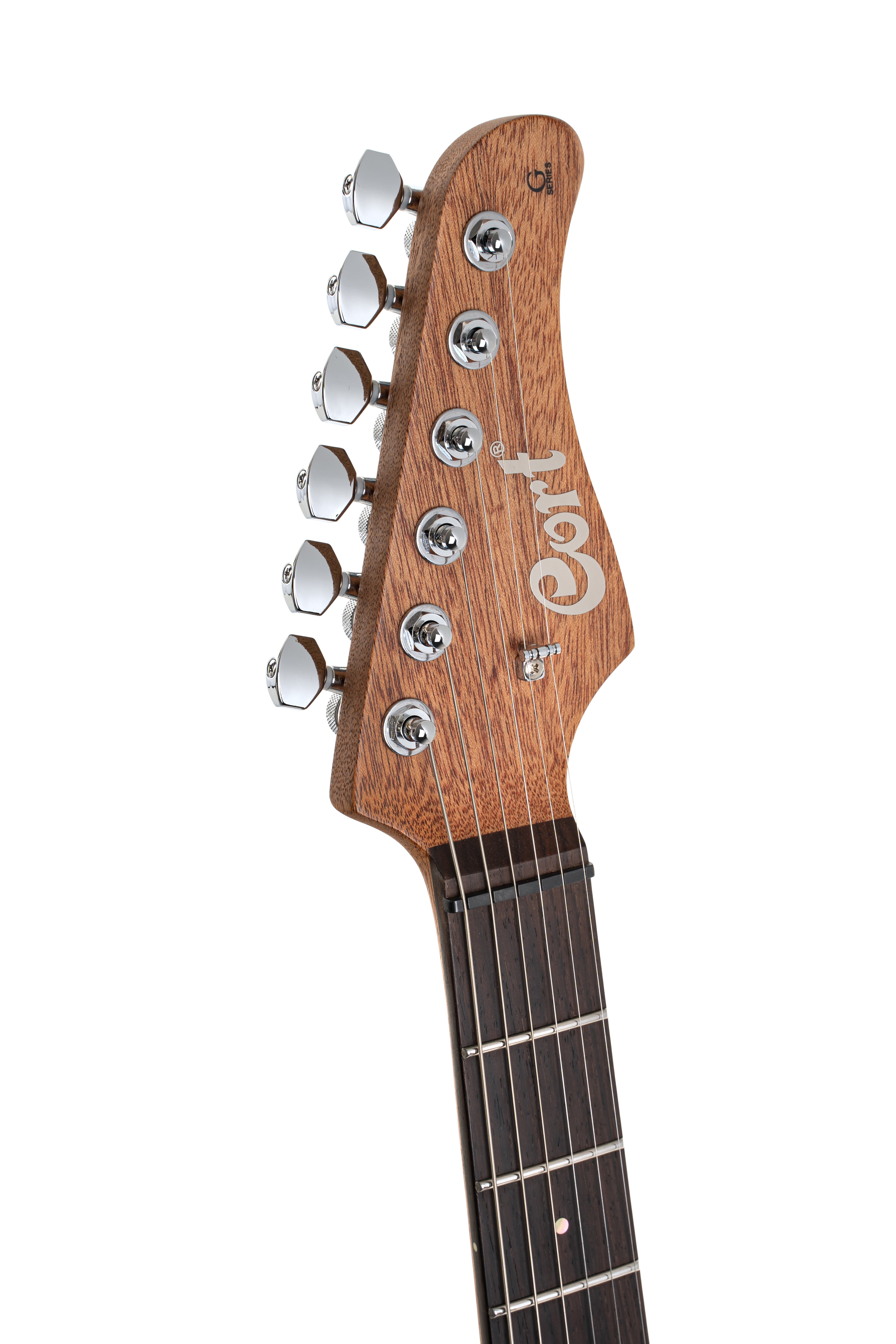 Cort G300RAWNS G Series 300 Raw Double Cutaway Electric Guitar. Natural Satin