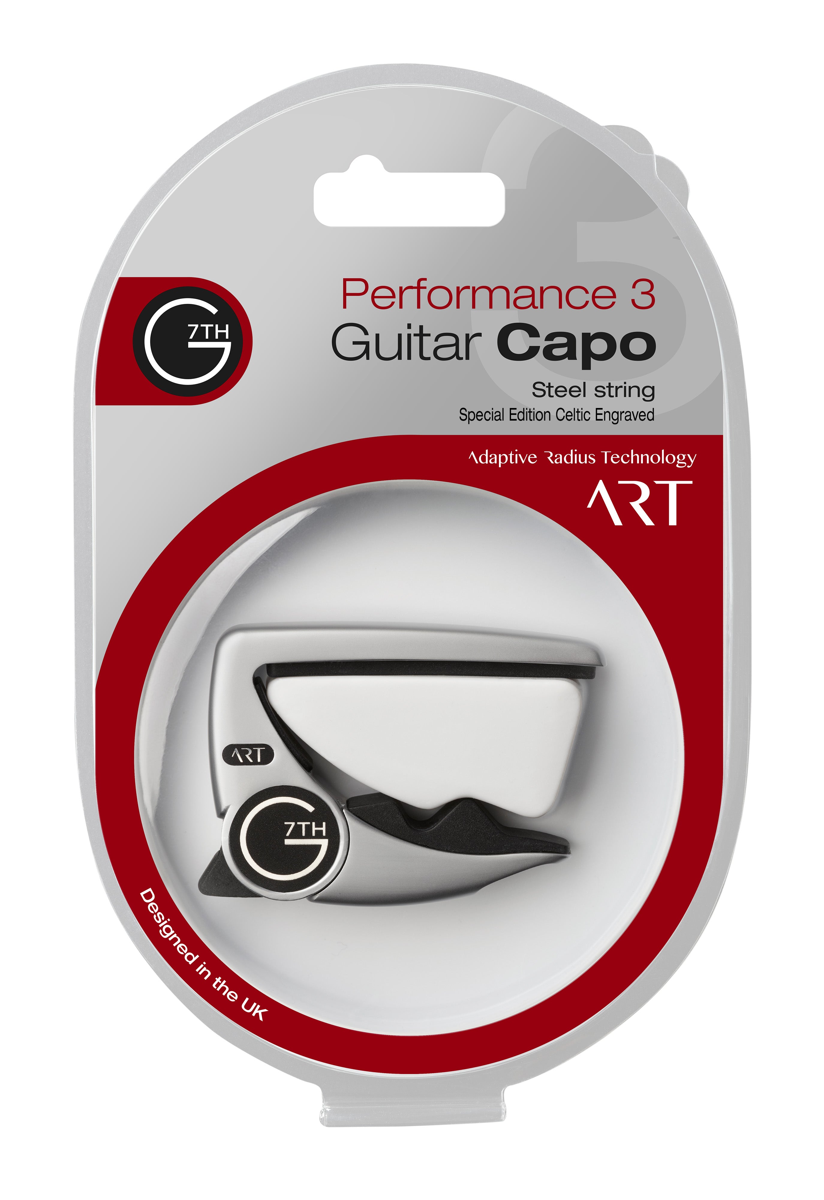 G7th G7P3CELTICSL Performance 3 Celtic Special Edition Guitar Capo. Silver