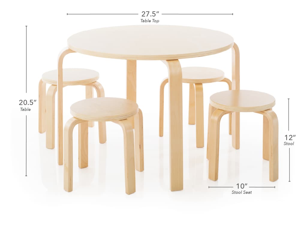 Guidecraft Nordic Table Set Natural
