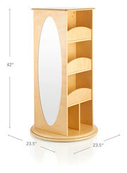 Guidecraft Rotating Dress Up Storage Natural