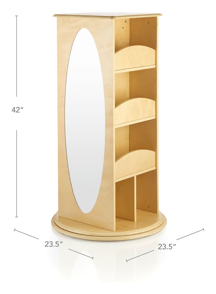 Guidecraft Rotating Dress Up Storage Natural