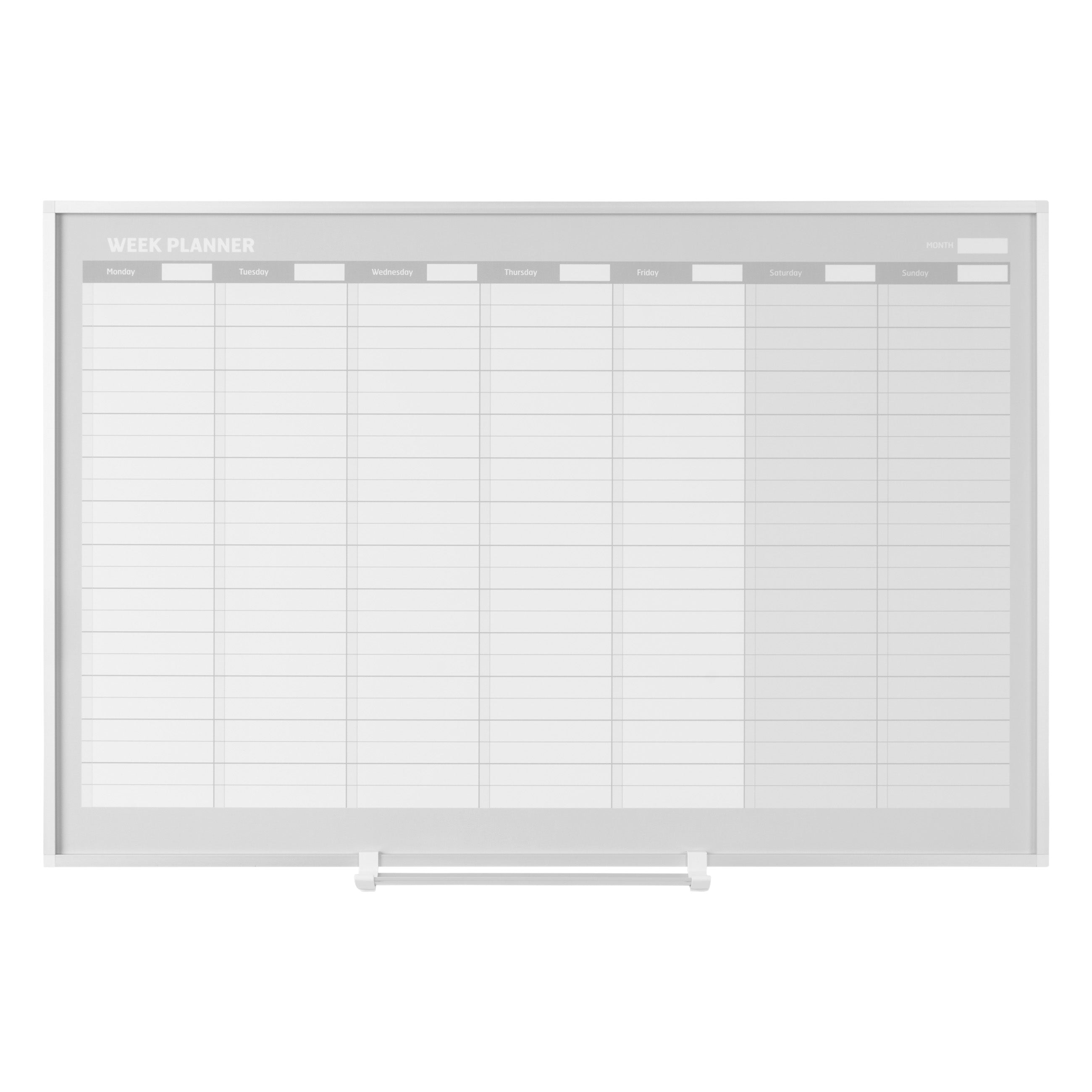 MasterVision  Magnetic Gold Ultra Weekly Planner 24x36", Aluminum Frame