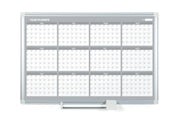 MasterVision  Magnetic Gold Ultra 12 Month Planner Traditional Format 36x48", Aluminum Frame
