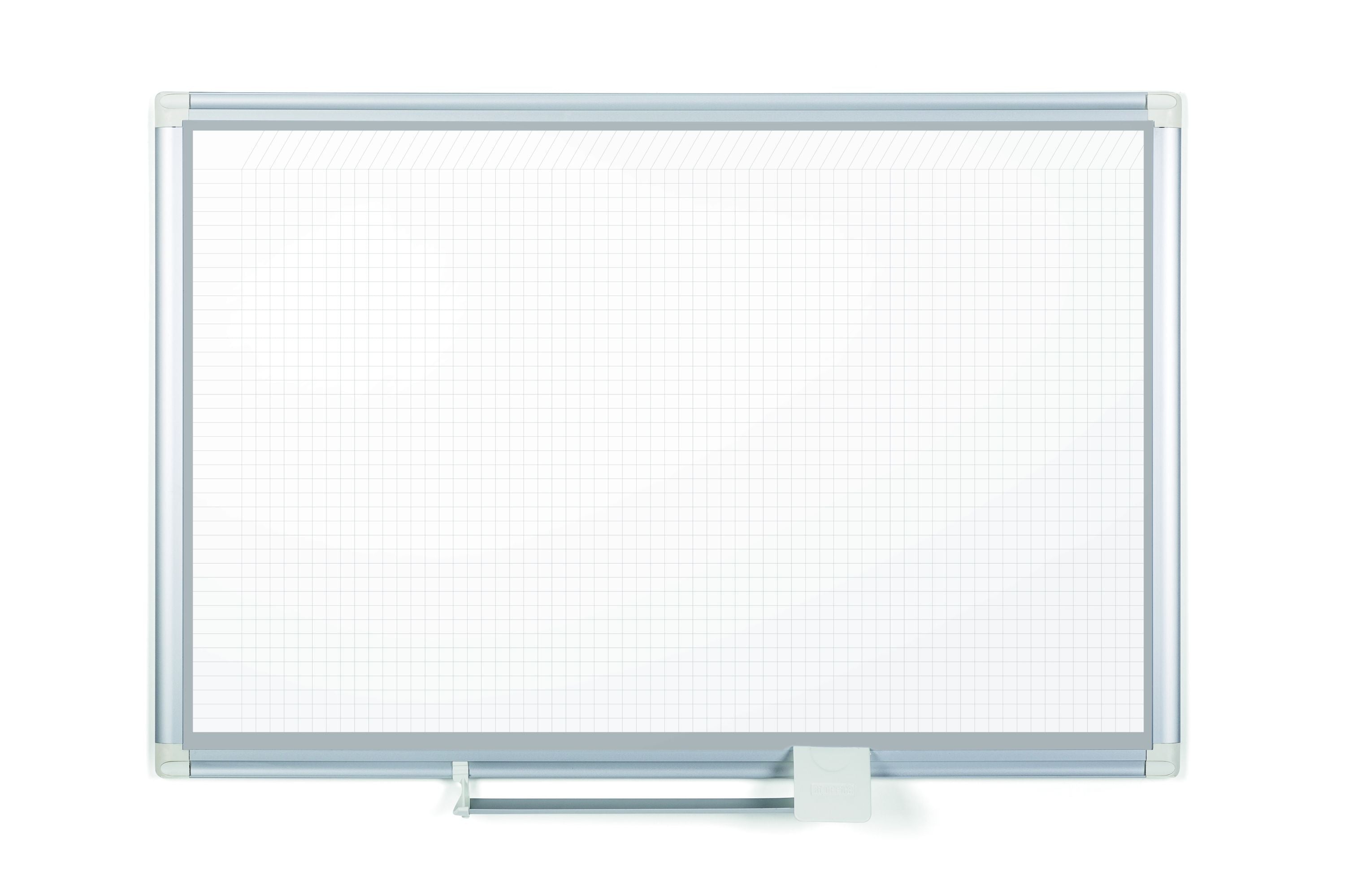 MasterVision  Magnetic Gold Ultra General Format Grid Planner 48x72", Aluminum Frame with accessory kit