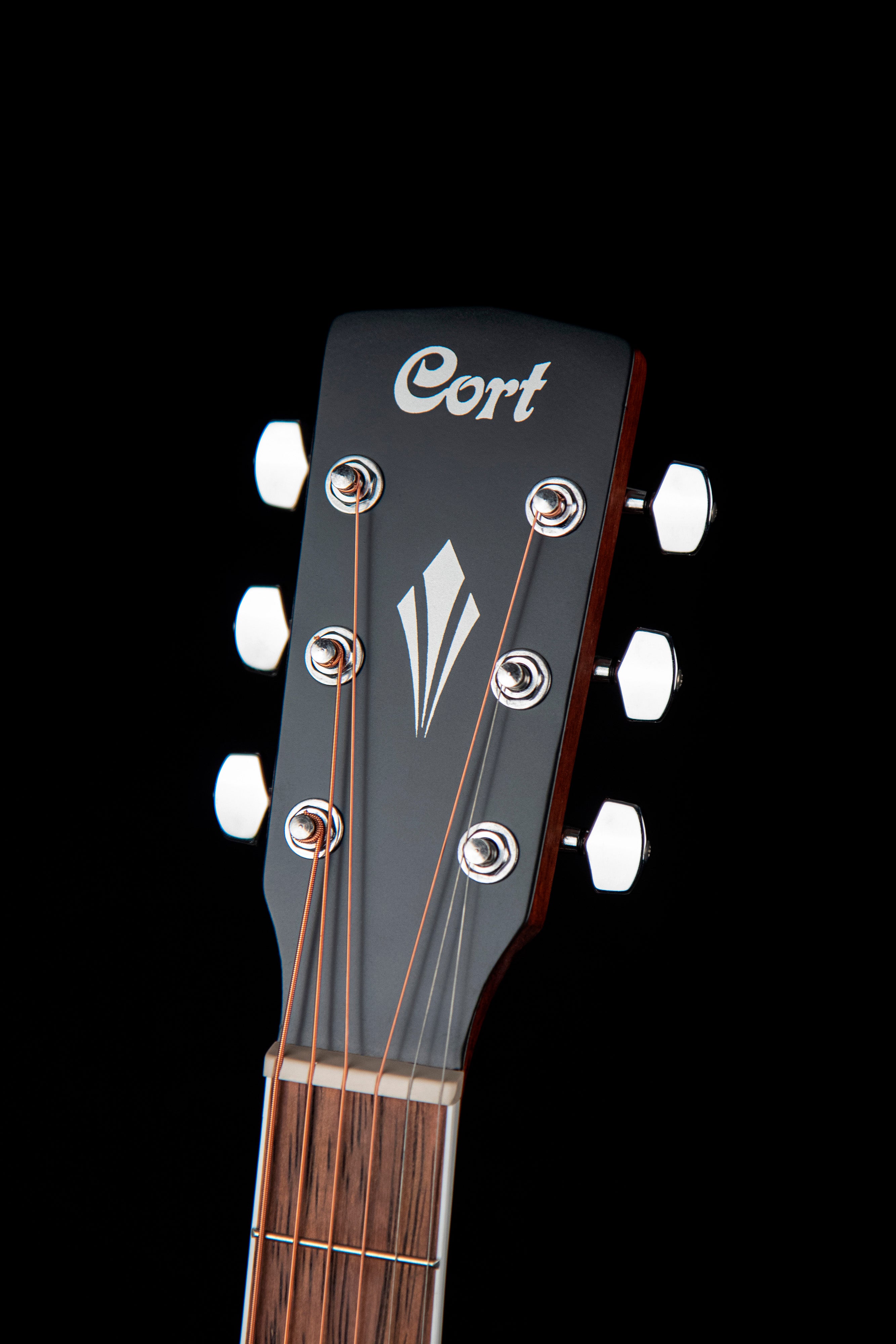 Cort GAMEDXMOP Grand Regal Acoustic Electric Cutaway Guitar. Open Pore Mahogany