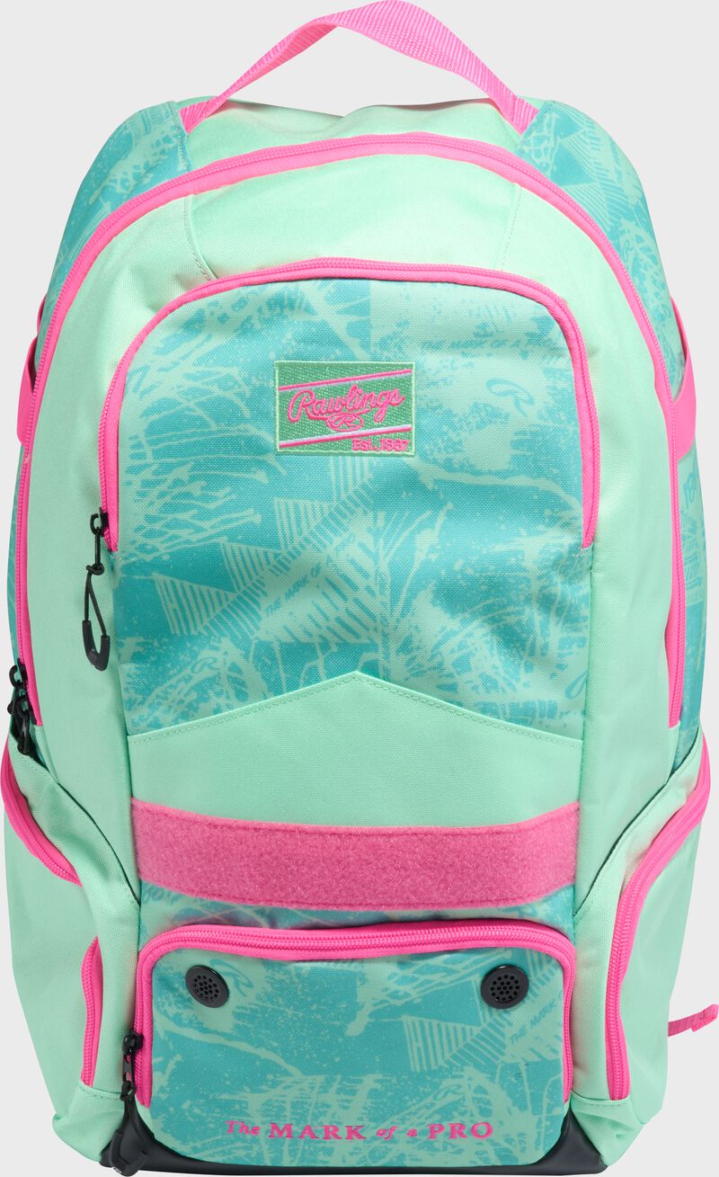 Rawlings Gamer Series Backpack - Mint/Pink