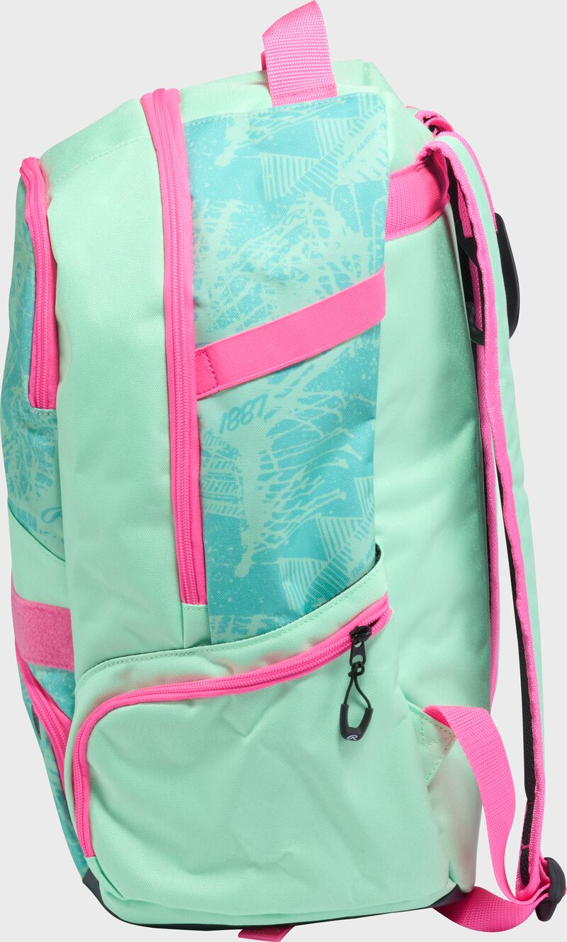 Rawlings Gamer Series Backpack - Mint/Pink