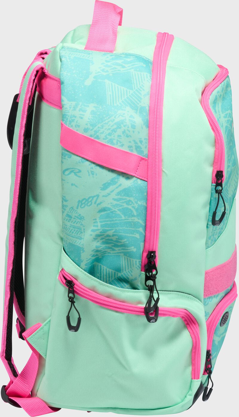 Rawlings Gamer Series Backpack - Mint/Pink