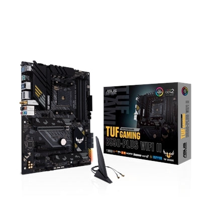 ASUS - TUF GAMING B550-PLUS WIFI II AMD B550 (Ryzen AM4) ATX Gaming Motherboard with PCIe 4.0