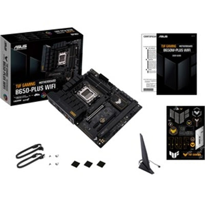 ASUS - TUF GAMING B650-PLUS WIFI (Socket AM5) AMD B650 ATX DDR5 Wi-Fi 6 Motherboard - Black