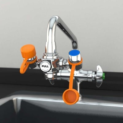 Guardian Faucet Mounted Eyewash, Eyesafe™ 3" spray head, fits most faucets