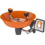 Guardian Wall Mounted Eyewash, Plastic bowl, Includes mounting bracket and ANSI compliant sign