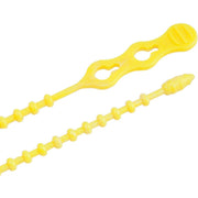 Gardner Bender Beadle Wrap 12 In. x 1/4 In. Yellow Flexible Plastic Cable Tie (15-Pack)