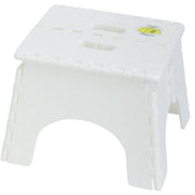 E-Z Foldz 9 In. White 1-Step Folding Step Stool