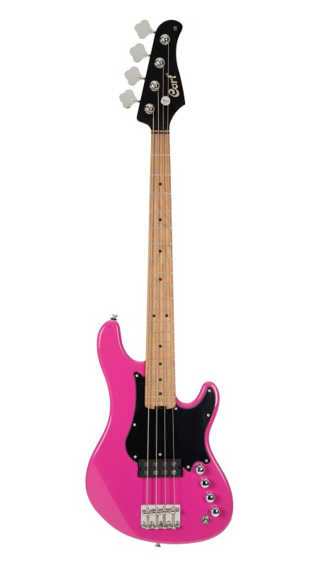 Cort GB Short Scale Bass Guitar W/ Gig-Bag, Fandango Purple
