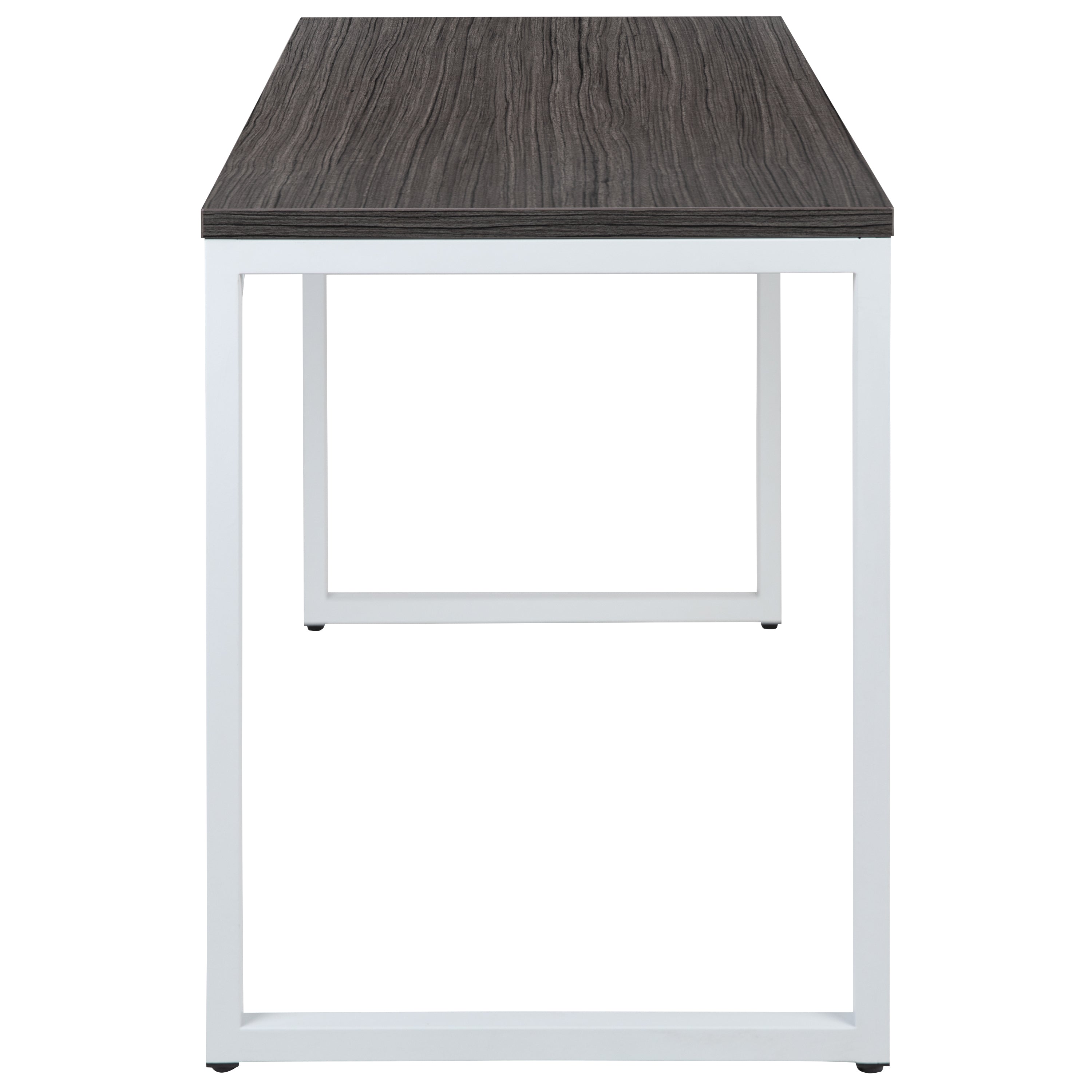 Kimberly Tiverton Industrial Modern Desk - Commercial Grade Office Computer Desk and Home Office Desk - 47" Long (Rustic Gray/White)