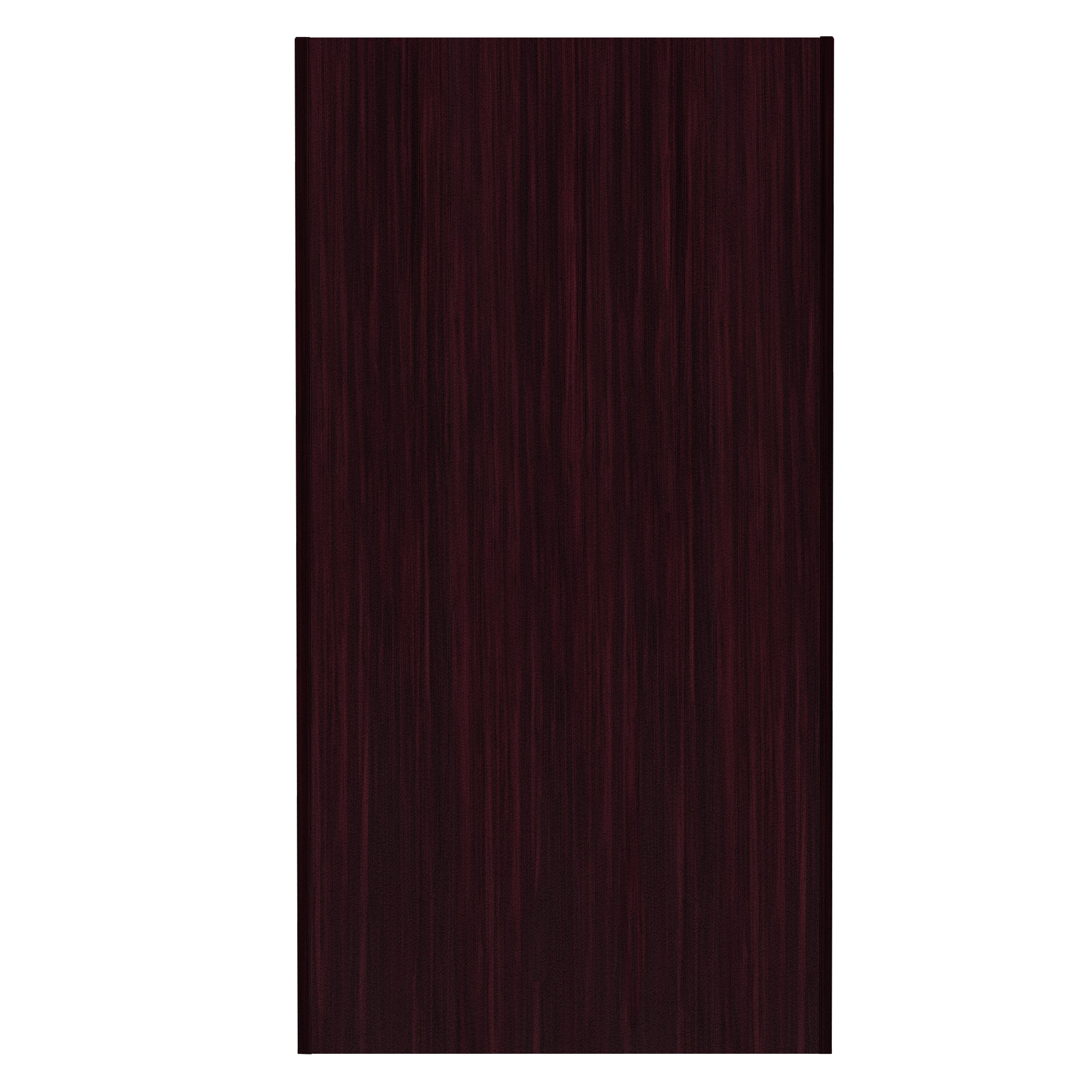Dell Commercial Grade Trash Receptacle Enclosure for 32 Gallon Trash Cans with 8" Drop Hole and Upper Tray Shelf in Mahogany