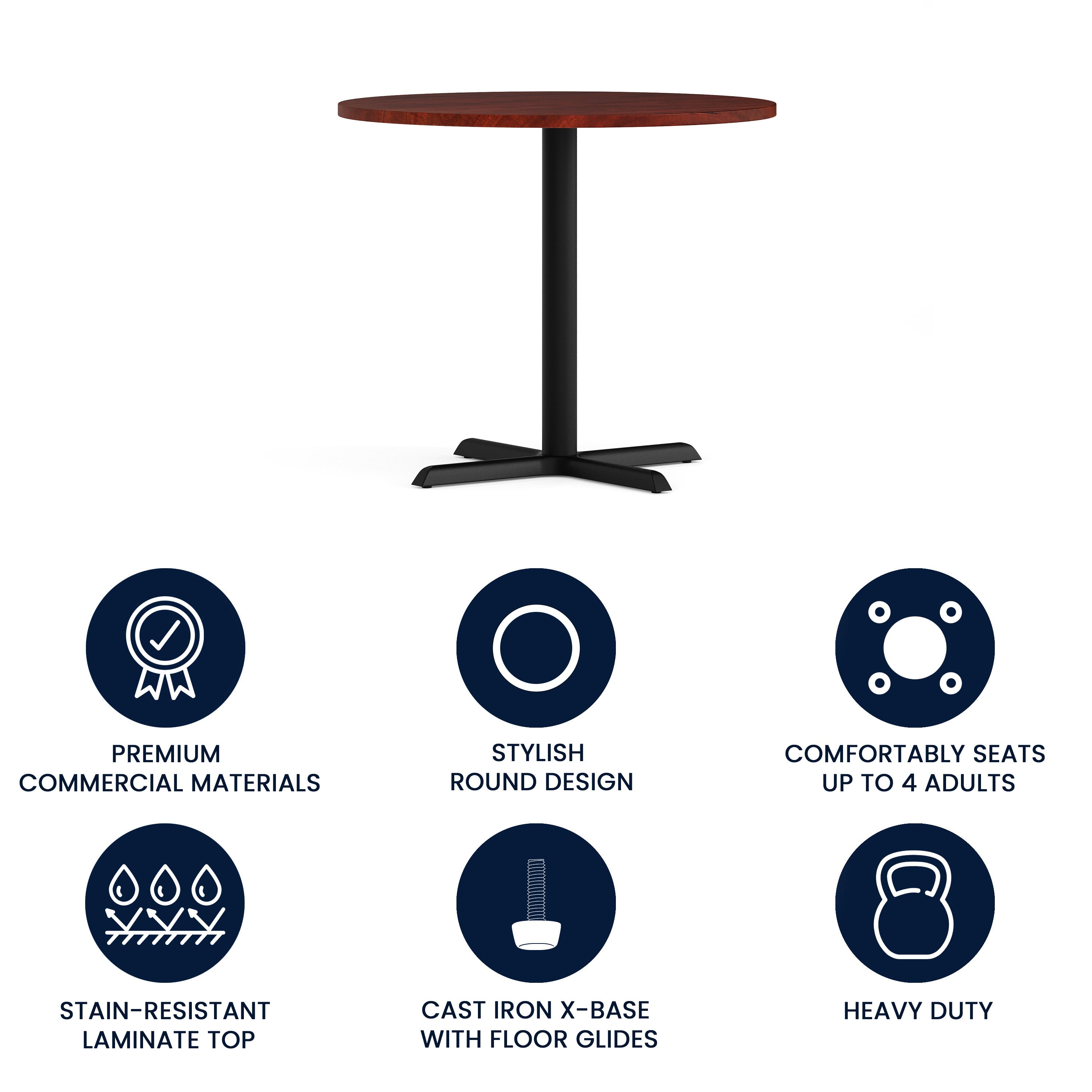 Chapman 36" Round Multi-Purpose Conference Table in Cherry