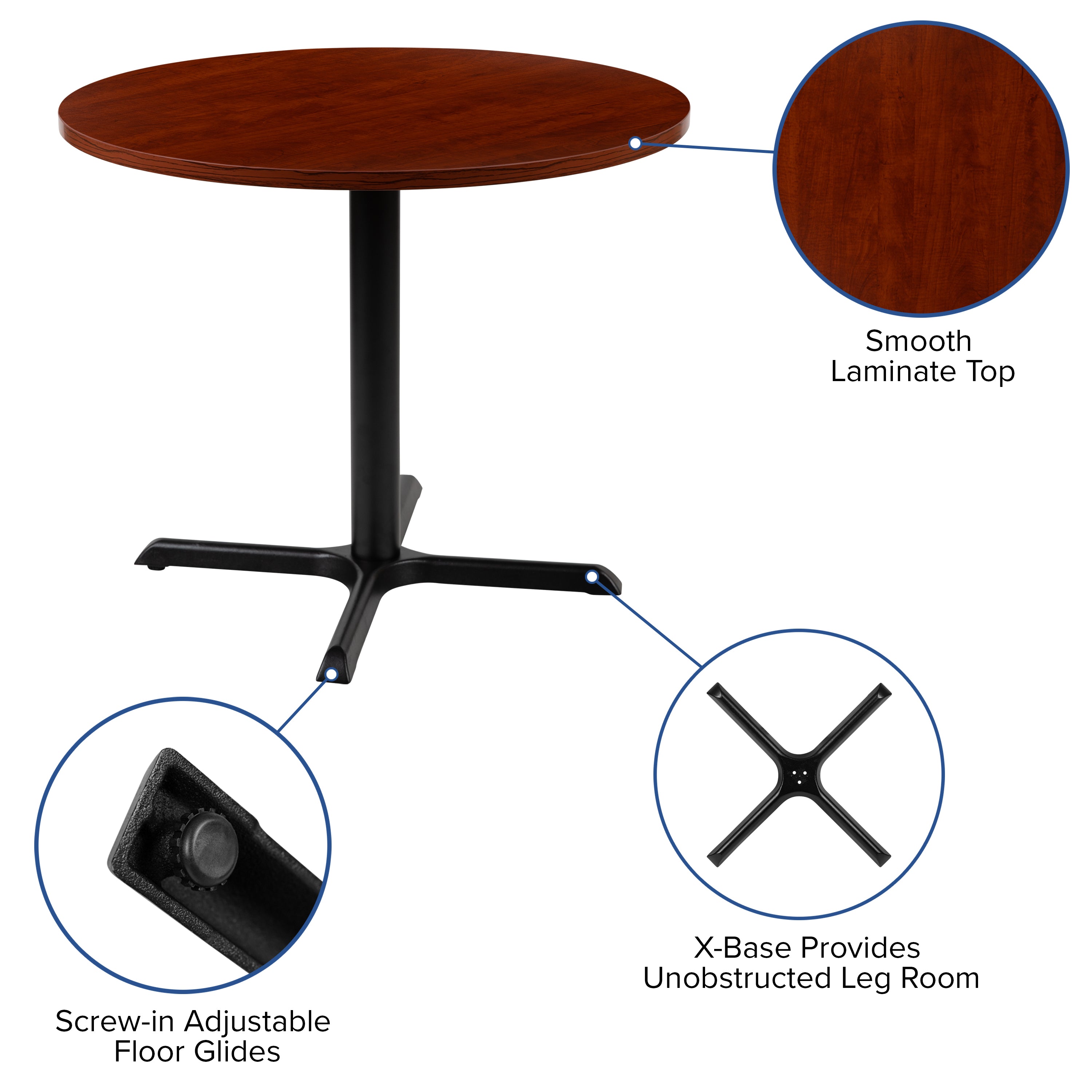 Chapman 36" Round Multi-Purpose Conference Table in Cherry