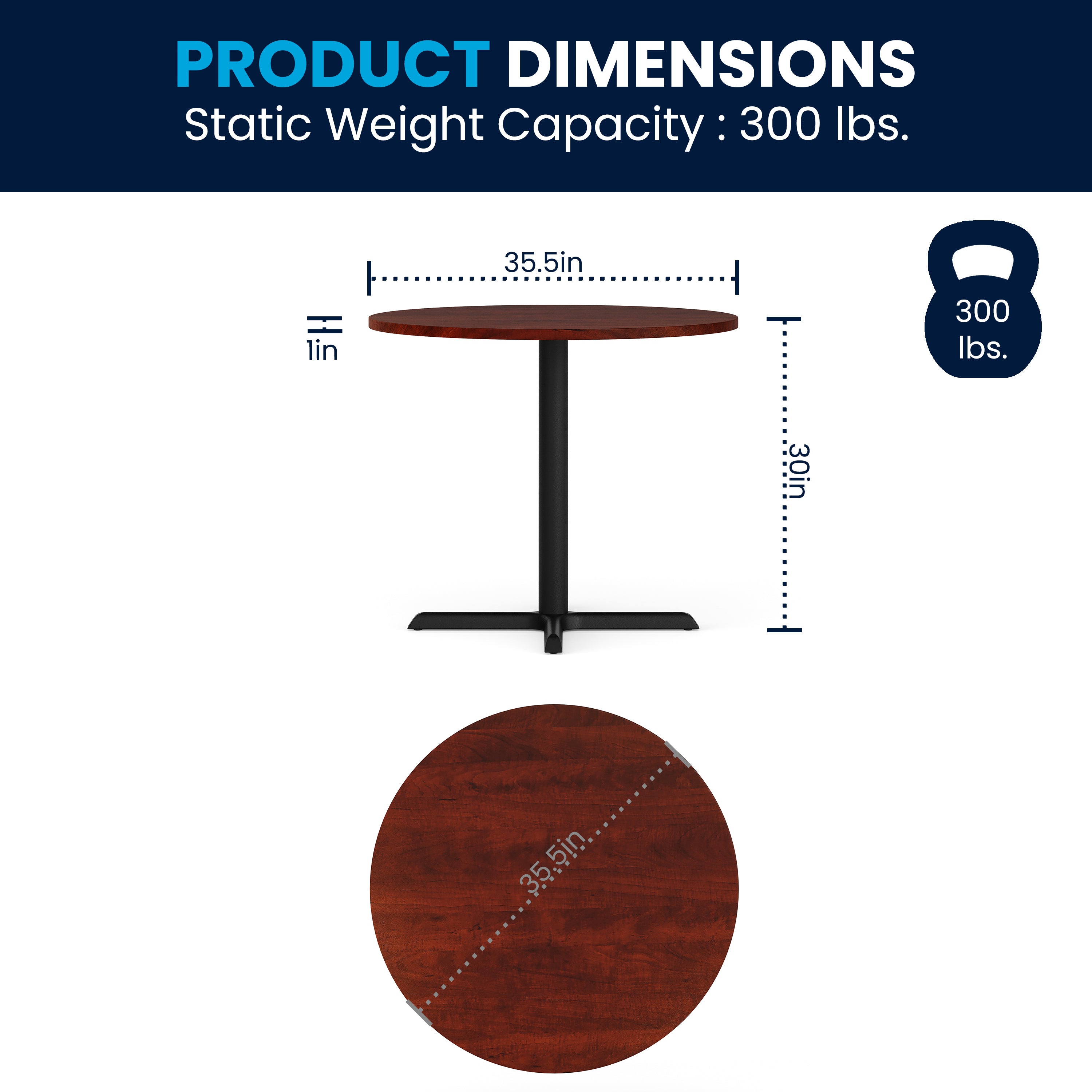 Chapman 36" Round Multi-Purpose Conference Table in Cherry