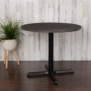 Chapman 36" Round Multi-Purpose Conference Table in Rustic Gray