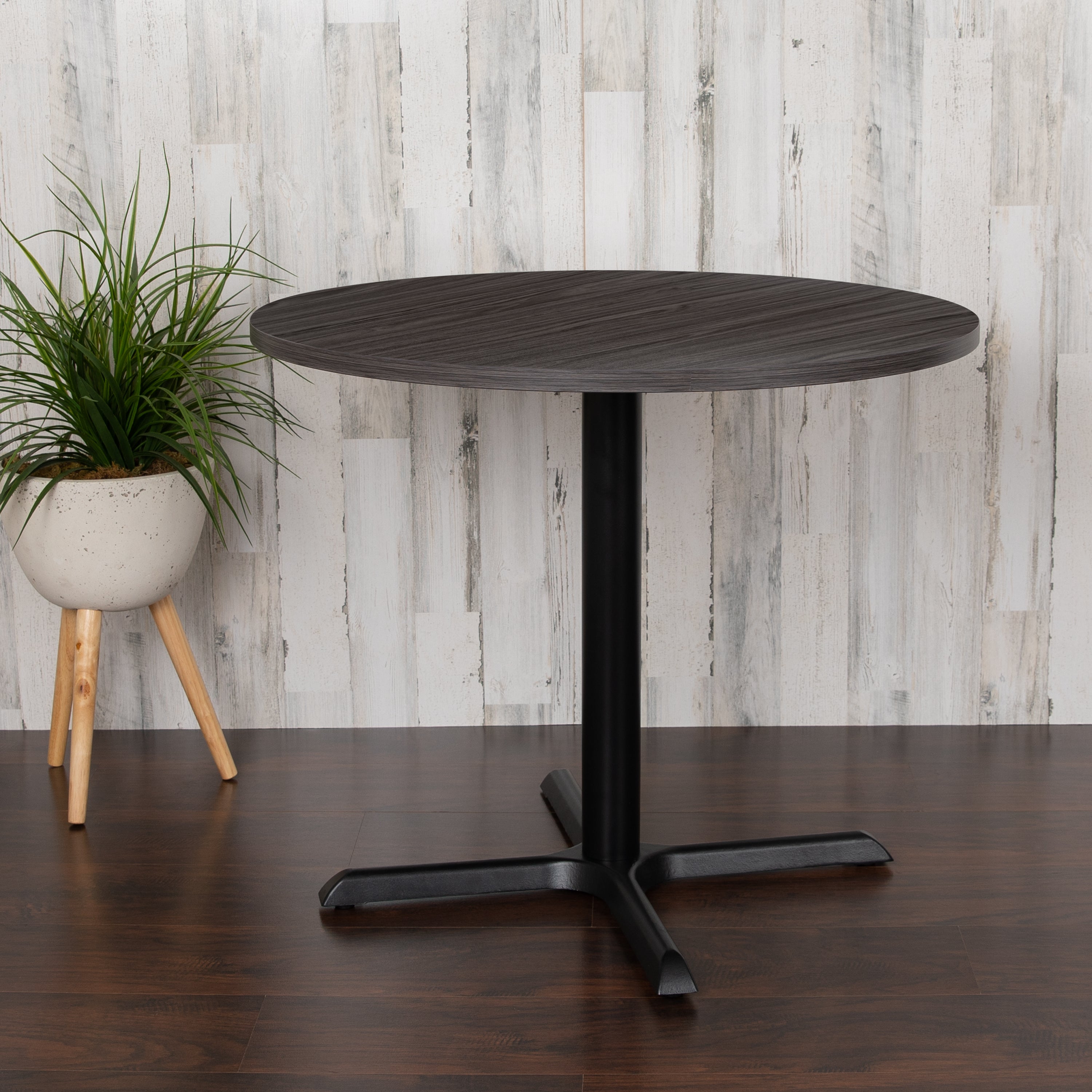 Chapman 36" Round Multi-Purpose Conference Table in Rustic Gray