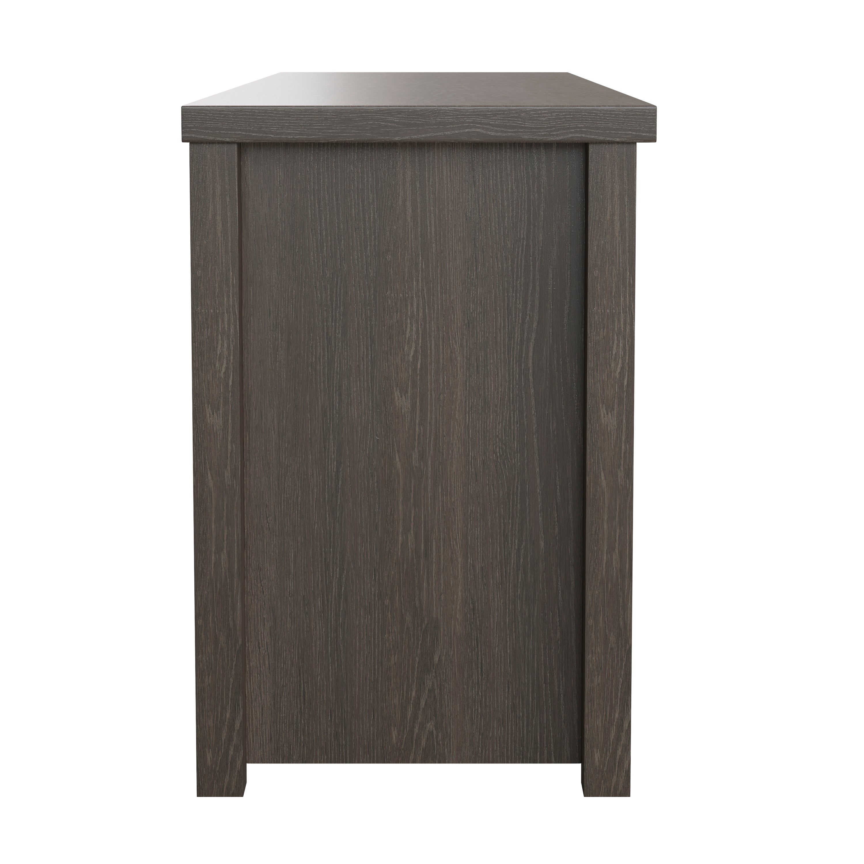 Kilead Farmhouse TV Stand for up to 80" TVs - 65" Engineered Wood Framed Media Console with Open Storage in Modern Espresso Finish