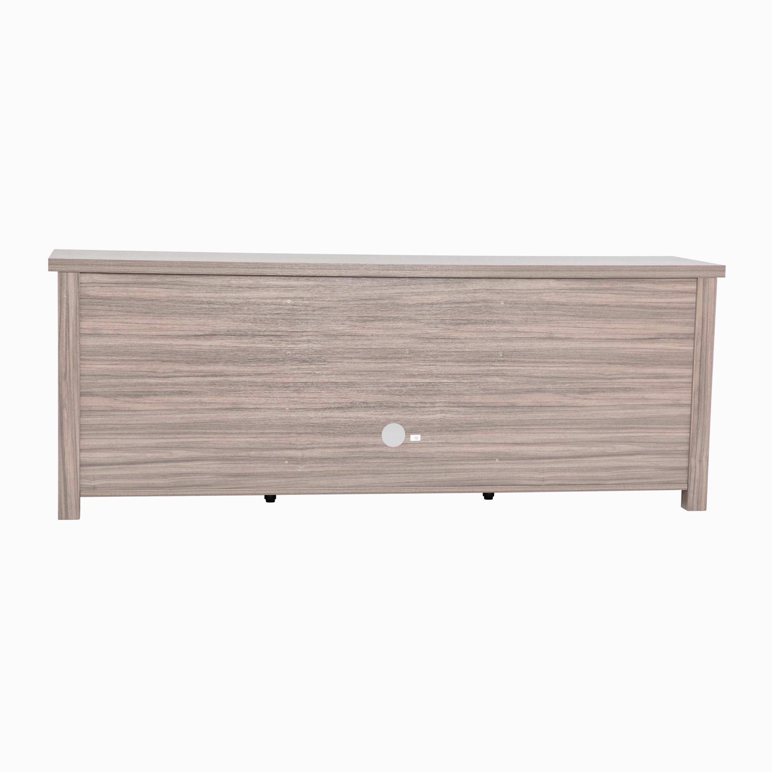 Kilead Farmhouse TV Stand up to 80" TVs - 65" Engineered Wood Framed Media Console with Open Storage in Gray Wash Oak Finish
