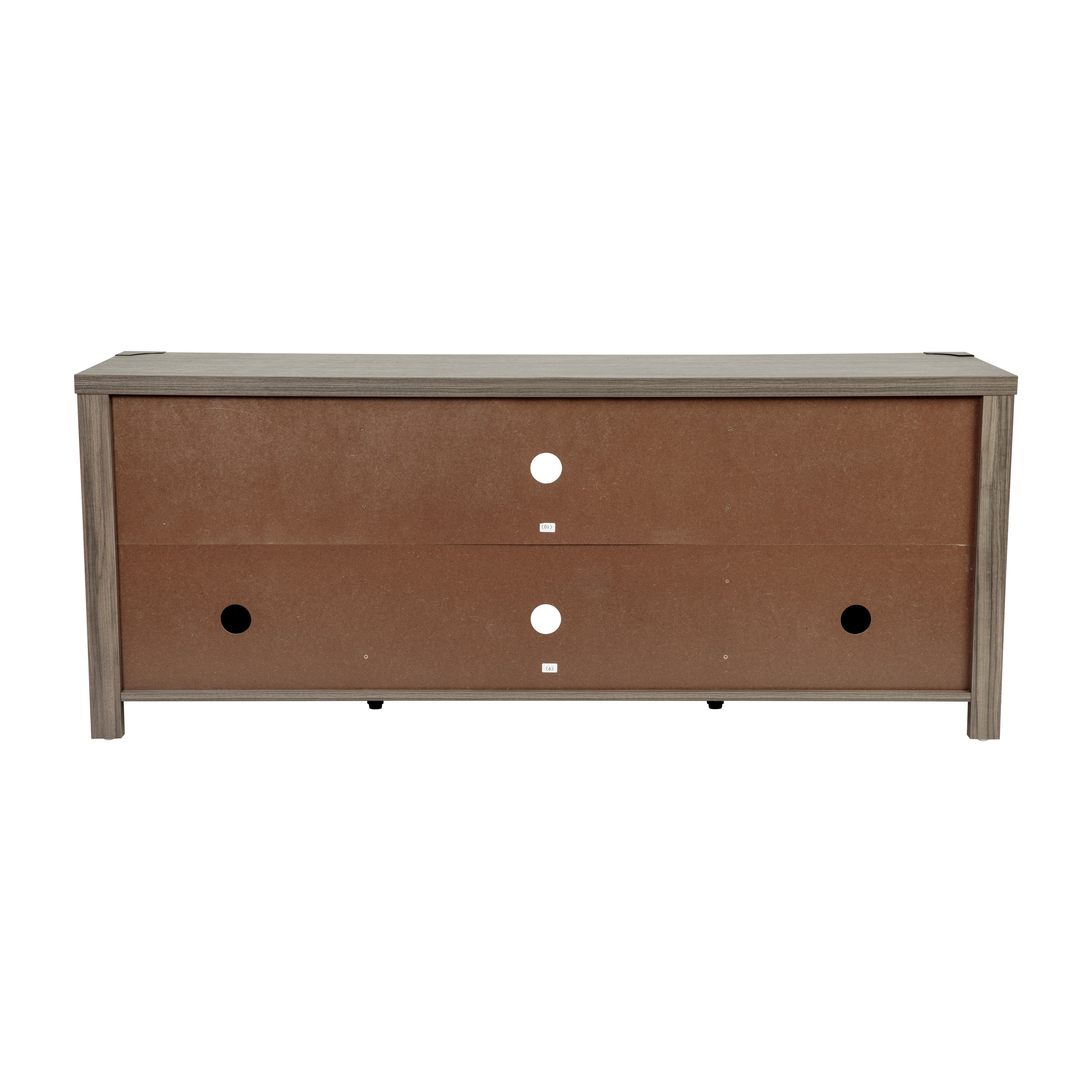 Charlotte Modern Farmhouse Barn Door TV Stand-Gray Wash Oak for TV's up to 65 Inches-59" Entertainment Center with Adjustable Shelf
