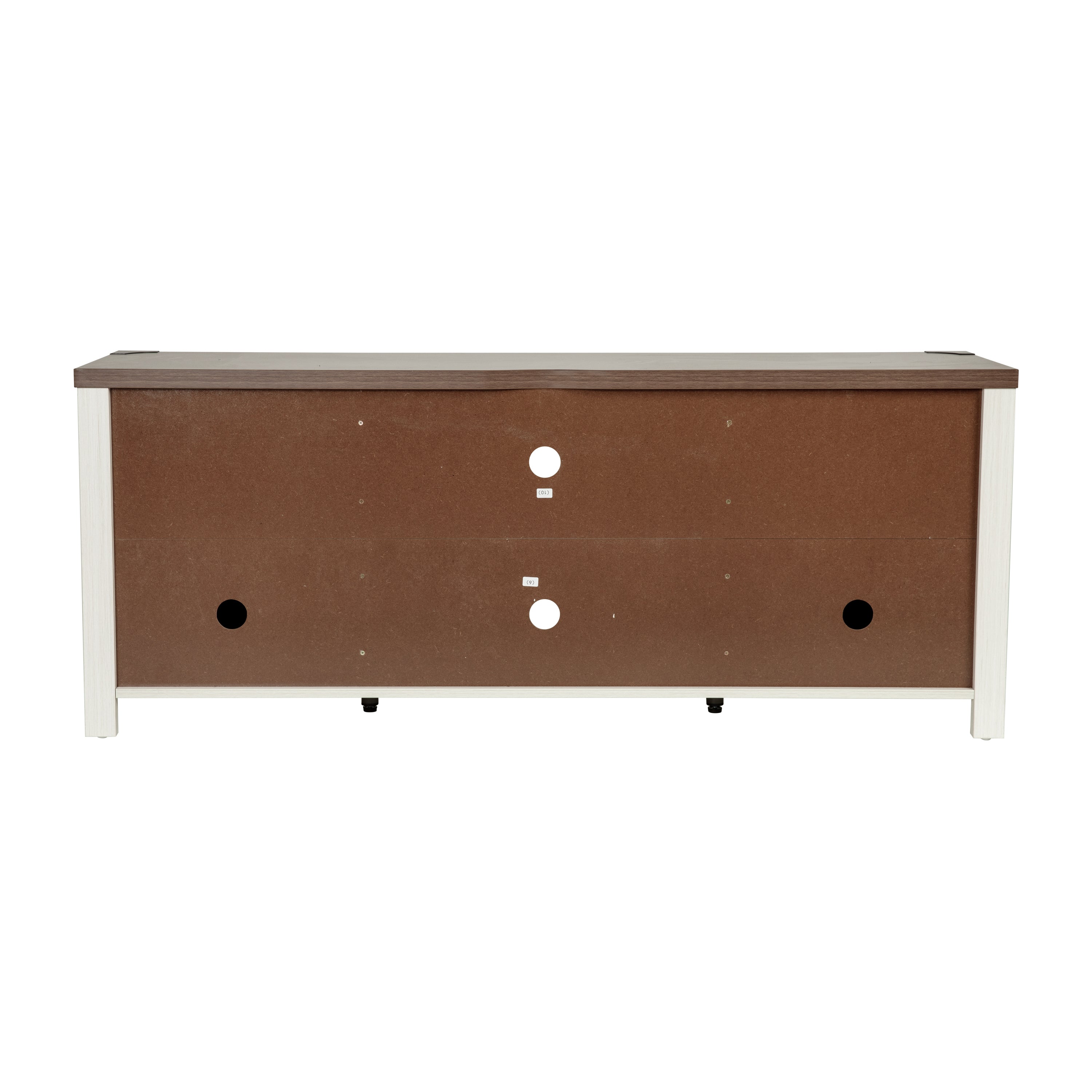 Charlotte Modern Farmhouse Barn Door TV Stand in White for TV's up to 65 Inches - 59 Inch Entertainment Center with Adjustable Shelf