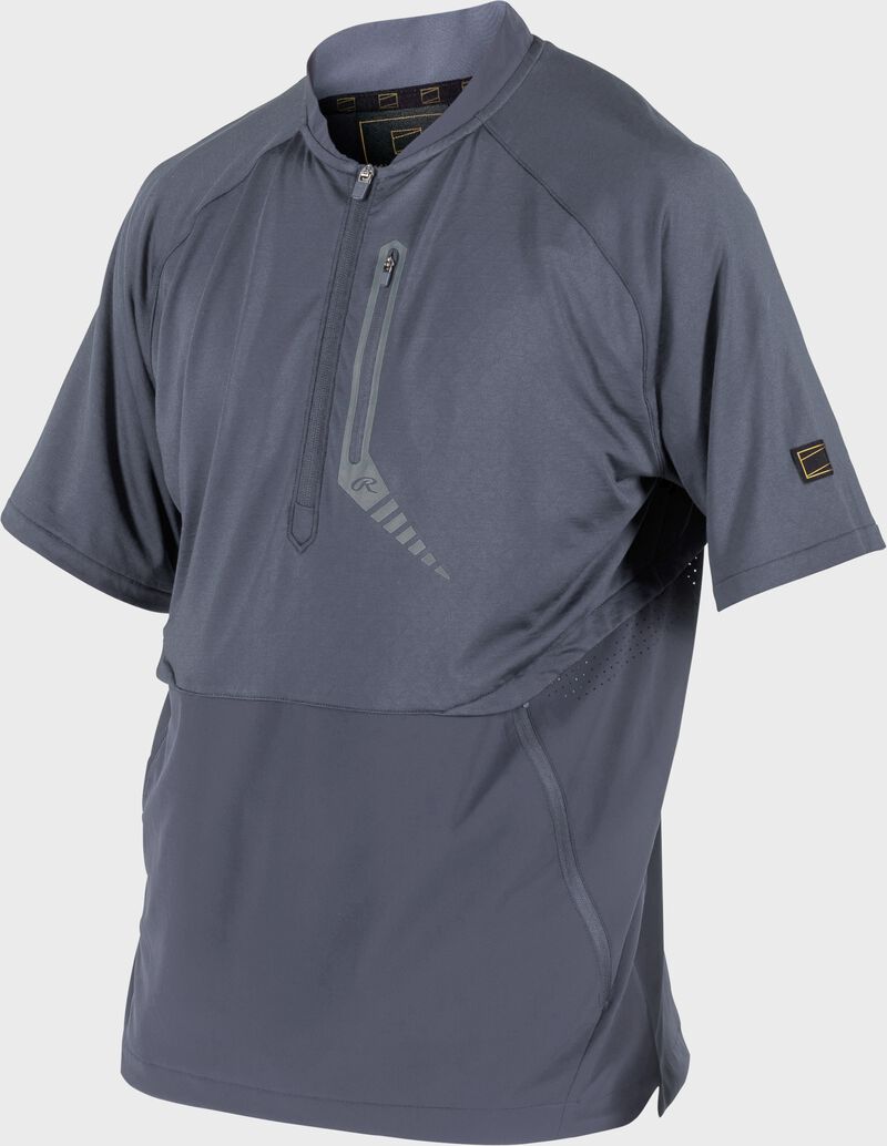 Rawlings Adult Gold Collection Short Sleeve Jacket - 2Xl - Blue Gray