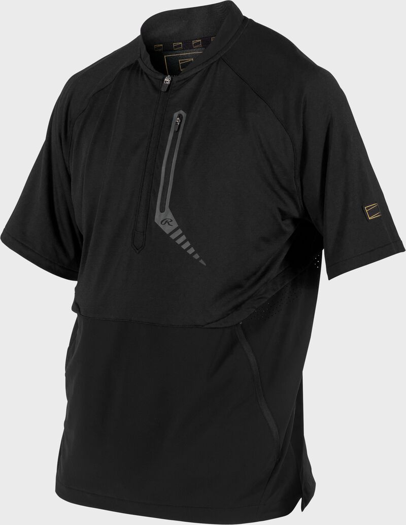 Rawlings Adult Gold Collection Short Sleeve Jacket - Medium - Black