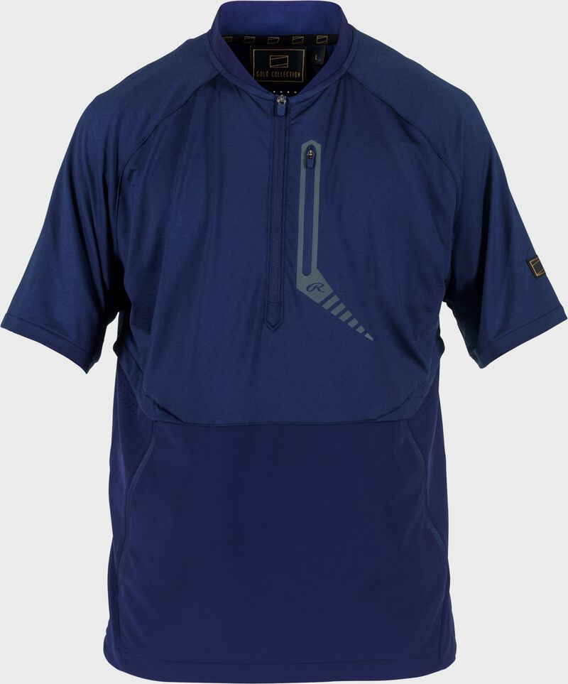 Rawlings Adult Gold Collection Short Sleeve Jacket - Medium - Navy
