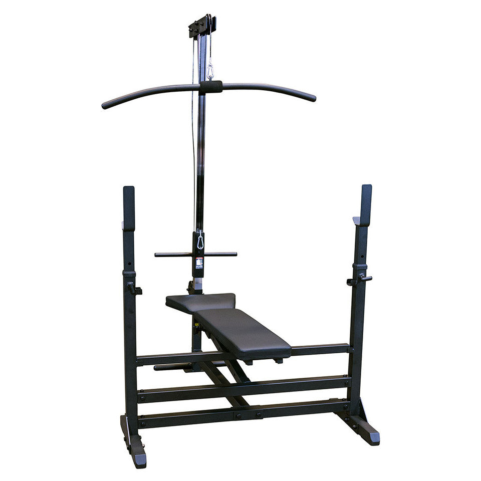 Lat Pull Down/Seated Row Attachment For Benches