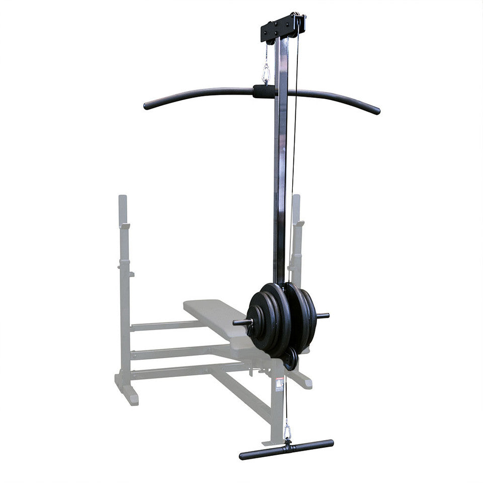 Lat Pull Down/Seated Row Attachment For Benches