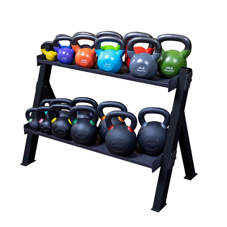 Adjustable Dumbbell and Kettlebell Rack