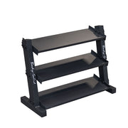 3 Tier Horizontal 34" Vinyl Or Neoprene Dumbell Rack