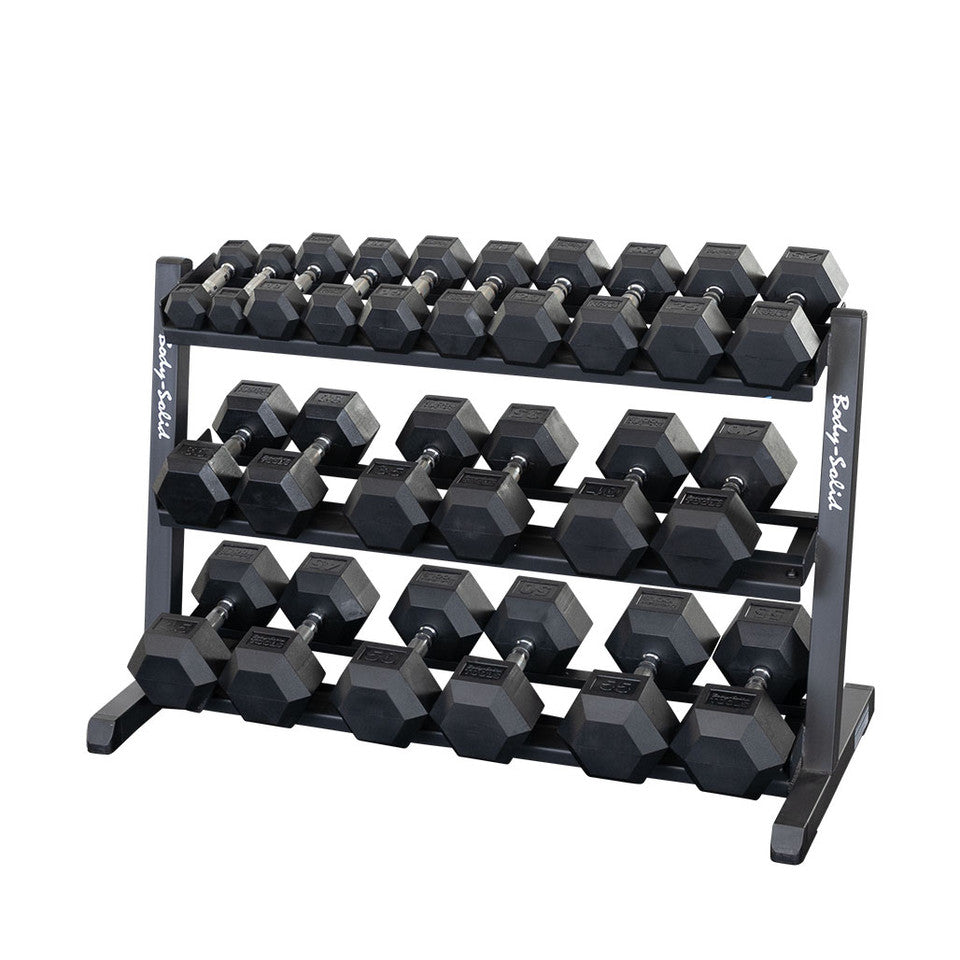 3 Tier Horizontal 48" Dumbell Rack